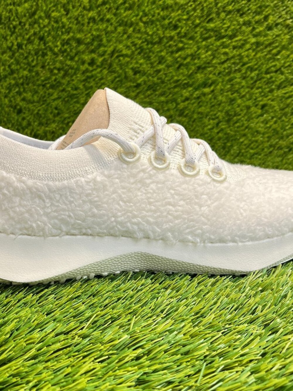 Allbirds Wool Dasher 2 Fluff Mens Size 11.5 Natural White Running Shoes Sneakers